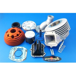 57075.00 - Cilindro Parmakit 135cc SP W-Force Ø58 biella 105 in alluminio aspirazione lamellare al cilindro candela centrale con testa ricavata dal pieno per Vespa Primavera - ET3