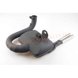 Marmitta Racing Exhaust Sip Road 2.0 sport style con terminali cromati per Vespa 125/150 PX