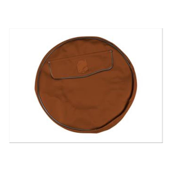 Wheel Cover in brown leather stock with Scudetto wheel 8 "