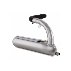 Marmitta Racing Exhaust Sip Road cromata per Vespa Primavera - ET3