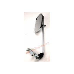 Right rearview mirror rectangular / left chrome (measuring rod 30cm) for Vespa complete with bracket