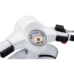 Contachilometri e contagiri digitale 2.0 con sfondo bianco per Vespa PX 125/150/200 Arcobaleno - Millenium - adatto anche per Vespa GTV/GT 60 125-300cc