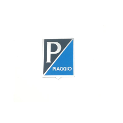 Escudo Piaggio 36x46mm adhesiva de aluminio