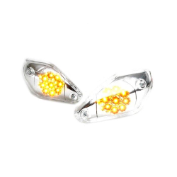 Coppia frecce anteriore -BGM ORIGINAL LED- Yamaha Aerox (YQ50/L, 2 tempi), MBK Nitro (YQ50/L, 2 tempi) - arancione