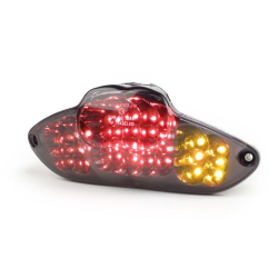 Tail light -BGM ORIGINAL smooth gem LED with incorporated indicators- Gilera Runner (2006-), DNA - black