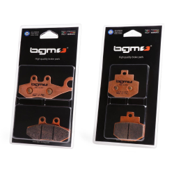 Set pastiglie freno -BGM PRO Sintersport- Vespa GTS (anteriori/posteriori, tutti i modelli) - GTS300 HPE, Supertech, Supersport, Super Racing Sixties, Super Notte, Yacht Club, Touring, Super, GTV300 Sei Giorni, GT, GTL, GTS, 946