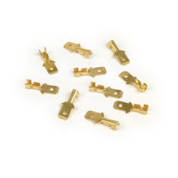 Male blade coupling faston 6.3mm Ã˜=1.0-1.5mmÂ² DIN 46248 - 10 pcs