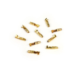 Cylindrical plug-in faston male 4mm Ã˜=0.5-1.0mmÂ² 10 pcs