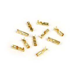 Female cylindrical coupling faston 4mm Ã˜=0.5-1.0mmÂ² 10 pcs