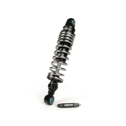 Rear Shock Absorber-BGM PRO R12 V2 Black Edition, 300-310mm- Lambretta LI, LIS, SX, TV, DL, GP - chromed