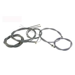 Juego de cables / conductos grises con vaina de auto-lubricante interno para Vespa 50 N - L - R - Especial