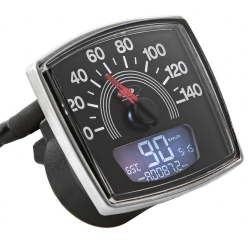 Speedometer and tachometer with black background Digital 2.0 for Vespa 50 Special / Elestart