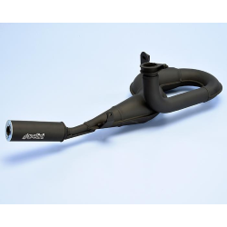 Marmitta ad espansione Polini Racing con silenziatore nero in alluminio per Vespa PX 125-150